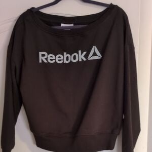 Reebok Black Sweatshirt with Silver Logo